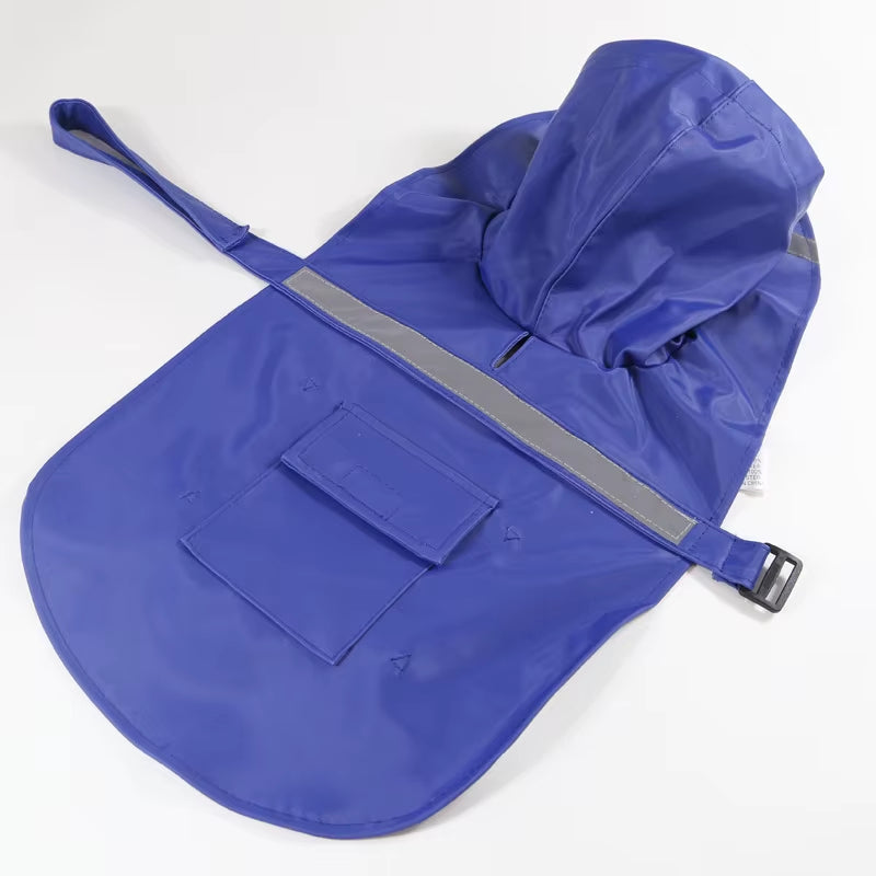 Reflective Tape Dog Raincoat Large Pet Coat Pets Clothes Dog Raincoat Teddy Bear Big Dog Raincoat Puppy Raincoat XS-XXXL