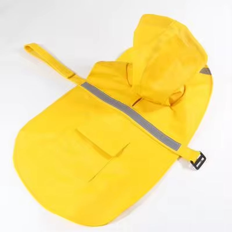 Reflective Tape Dog Raincoat Large Pet Coat Pets Clothes Dog Raincoat Teddy Bear Big Dog Raincoat Puppy Raincoat XS-XXXL