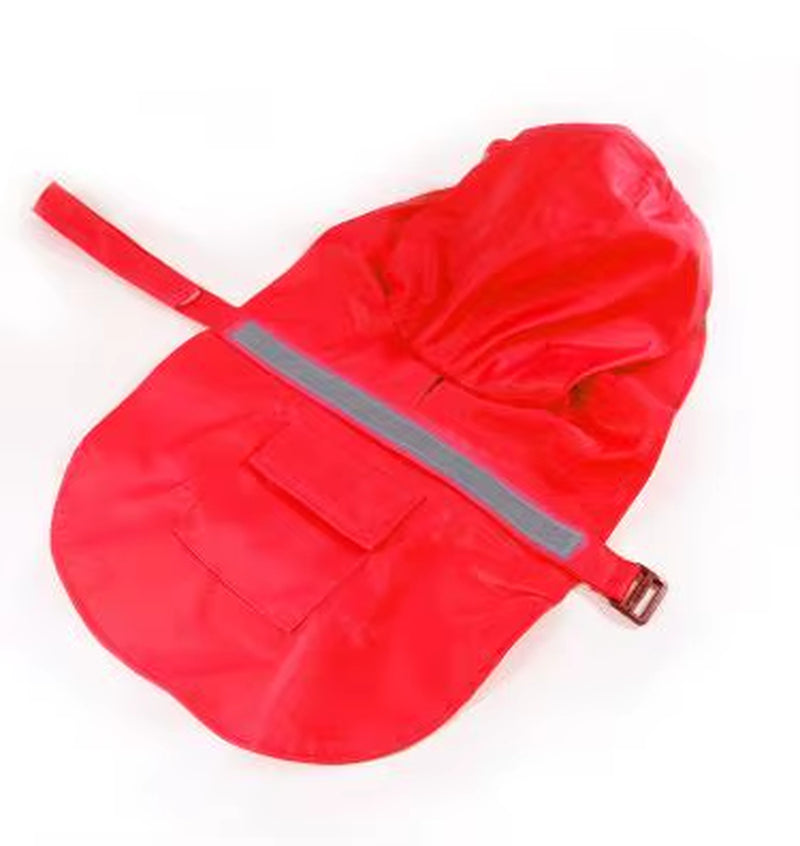 Reflective Tape Dog Raincoat Large Pet Coat Pets Clothes Dog Raincoat Teddy Bear Big Dog Raincoat Puppy Raincoat XS-XXXL