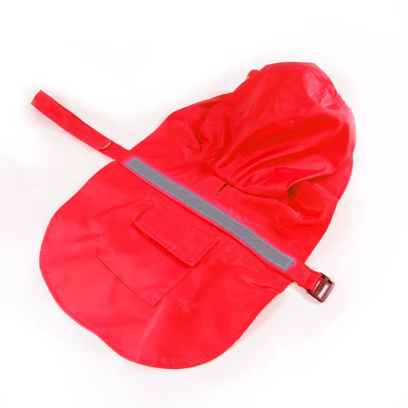 Reflective Tape Dog Raincoat Large Pet Coat Pets Clothes Dog Raincoat Teddy Bear Big Dog Raincoat Puppy Raincoat XS-XXXL