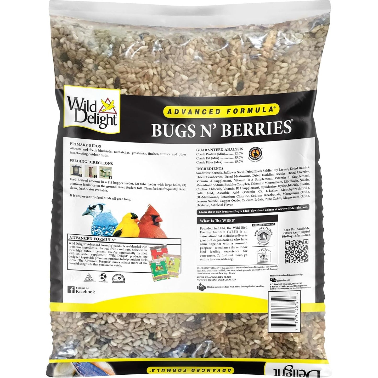 367845 Bugs N' Berries Wild Bird Food, 4.5 Lb