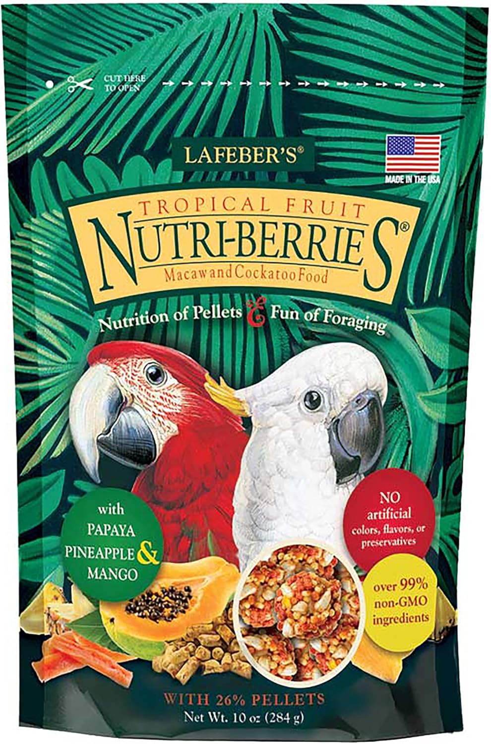 Lafeber's - Tropical Fruit Nutri Berries For Macaws And Cockatoos