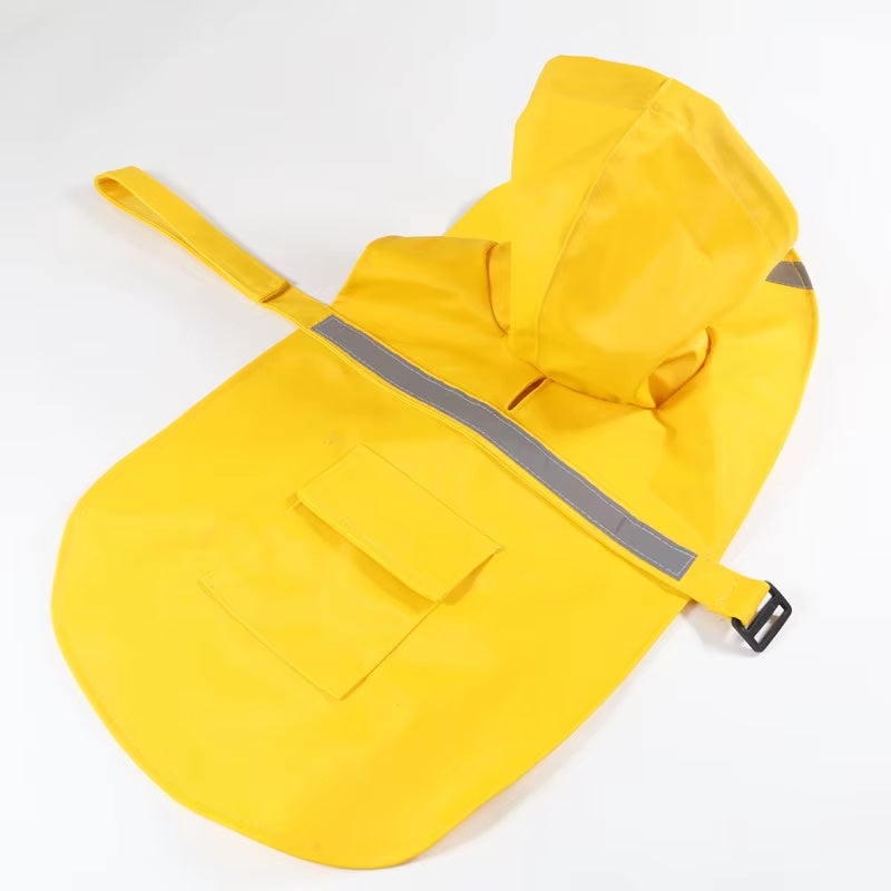 Reflective Tape Dog Raincoat Large Pet Coat Pets Clothes Dog Raincoat Teddy Bear Big Dog Raincoat Puppy Raincoat XS-XXXL