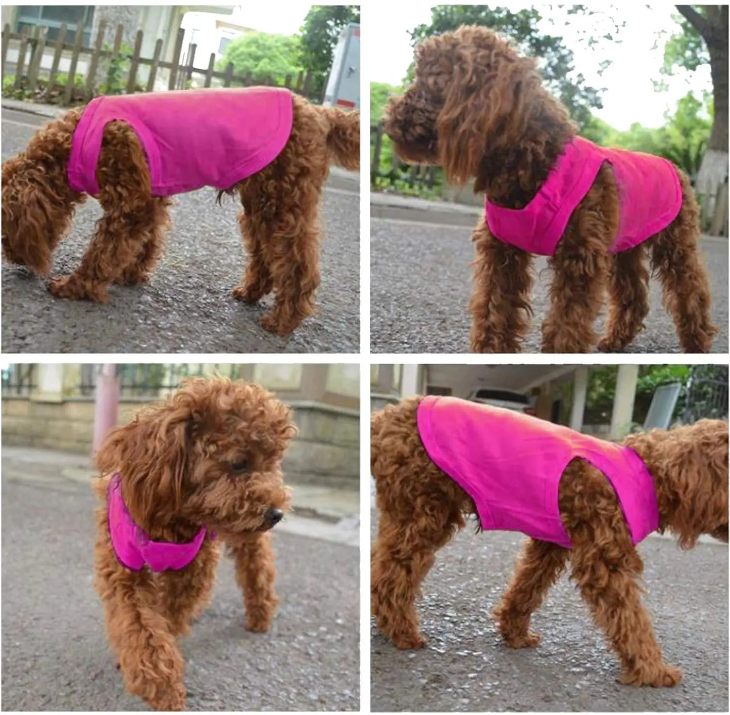 XS-3XL Summer Pure Cotton Puppy Blank Dog Shirt Clothes Soft Plain Doggy Vest Cat Bottoming T Shirts for Small Medium Large Dogs