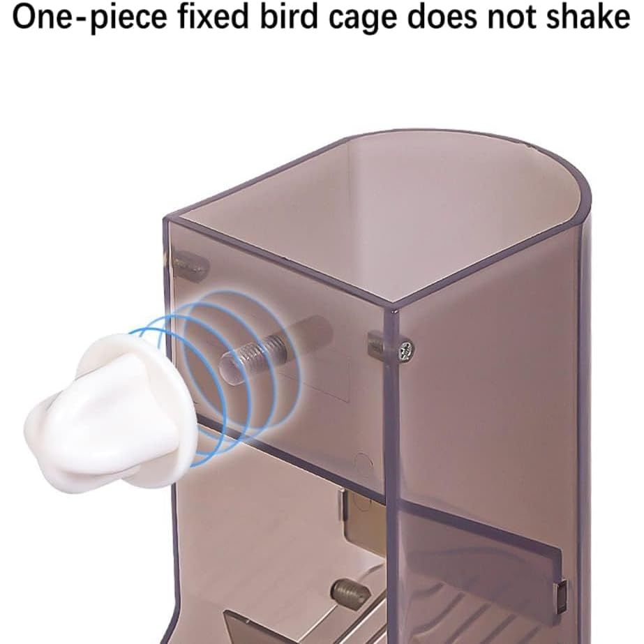 Automatic Bird Feeder No-Mess Bird Feeder Parrot Feeder Cage Accessories for Budgerigar Canary Lovebord Finch Parakeet