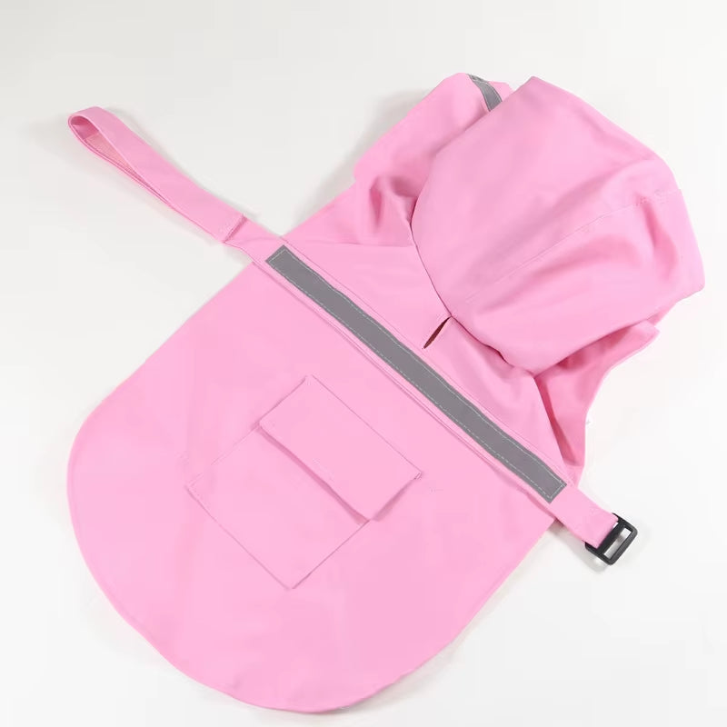 Reflective Tape Dog Raincoat Large Pet Coat Pets Clothes Dog Raincoat Teddy Bear Big Dog Raincoat Puppy Raincoat XS-XXXL