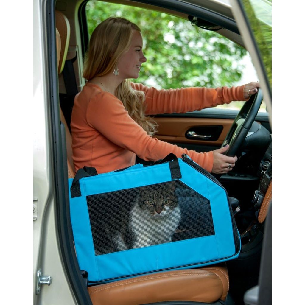Pet Gear Signature Pet Car Seat & Carrier for Cats and Dogs up to 20-Pounds, Aqua