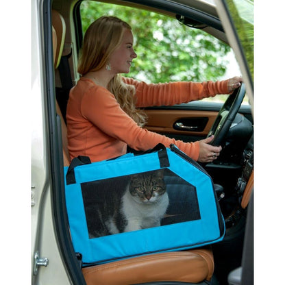 Pet Gear Signature Pet Car Seat & Carrier for Cats and Dogs up to 20-Pounds, Aqua