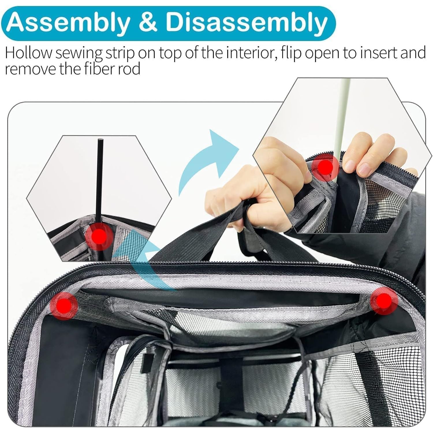 TSA Approved Pet Carrier for Small Medium Cats and Dogs | Dog Carrier with Adequate Ventilation | 4 Mesh Windows, 3 Entrance, Locking Safety Zippers, Padded Shoulder Strap, Black