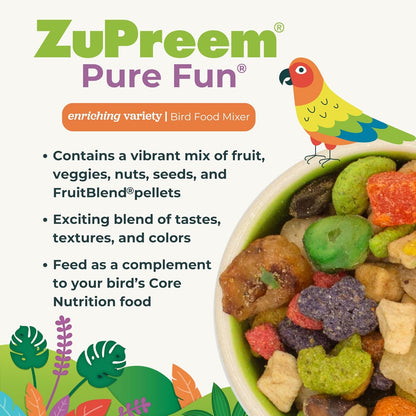 Pure Fun Parrots & Conures Bird Food 2 Pk 2 Lbs