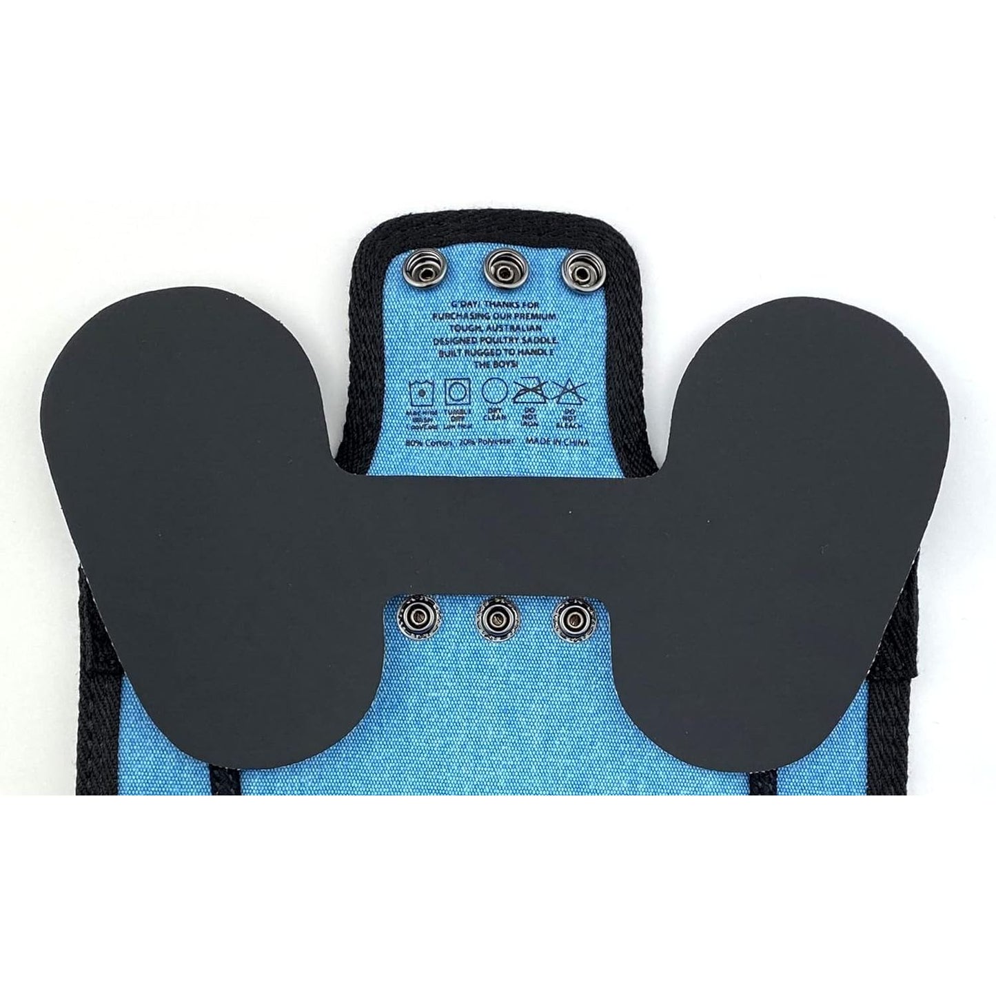Premium Chicken Saddle, Adjustable Straps Suit Medium and Large Hens, Poultry Saver, Protector, Apron, Supplies, Products and Equipment, Including Shoulder Cover (Blue)…