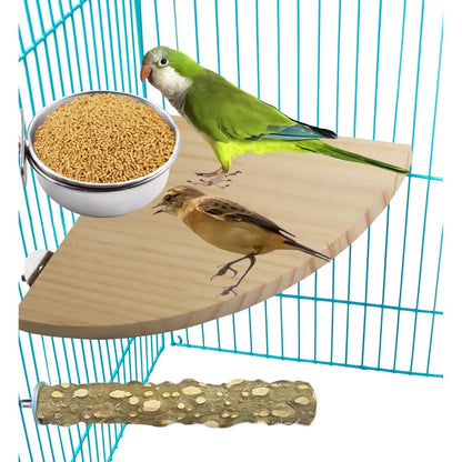 3 Pack Bird Feeding Bowls Cups Parrot Food Water Dishes, Stainless Steel Bird Bowl Cup Dish with Clamp, Birdcage Feeder Pet Cage Bowls for Cockatiel Budgie Conure Macaw Parakeet Small Animal