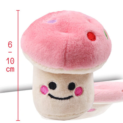 Pet Soft Fleece Smiling Carrot Chew Squeak Toys for Small Dog Puppy Squeaky Plush Sound Cute Vegetable