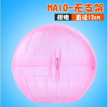 Mini Plastic Funny Hamster Running Toy Silent Rotatory Jogging Wheel Chinchilla Pet Gerbil Exercise Sport Ball for Small Animals