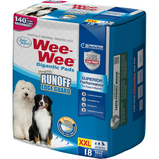 100202102 Wee-Wee Pads-Gigantic, 18-Pack