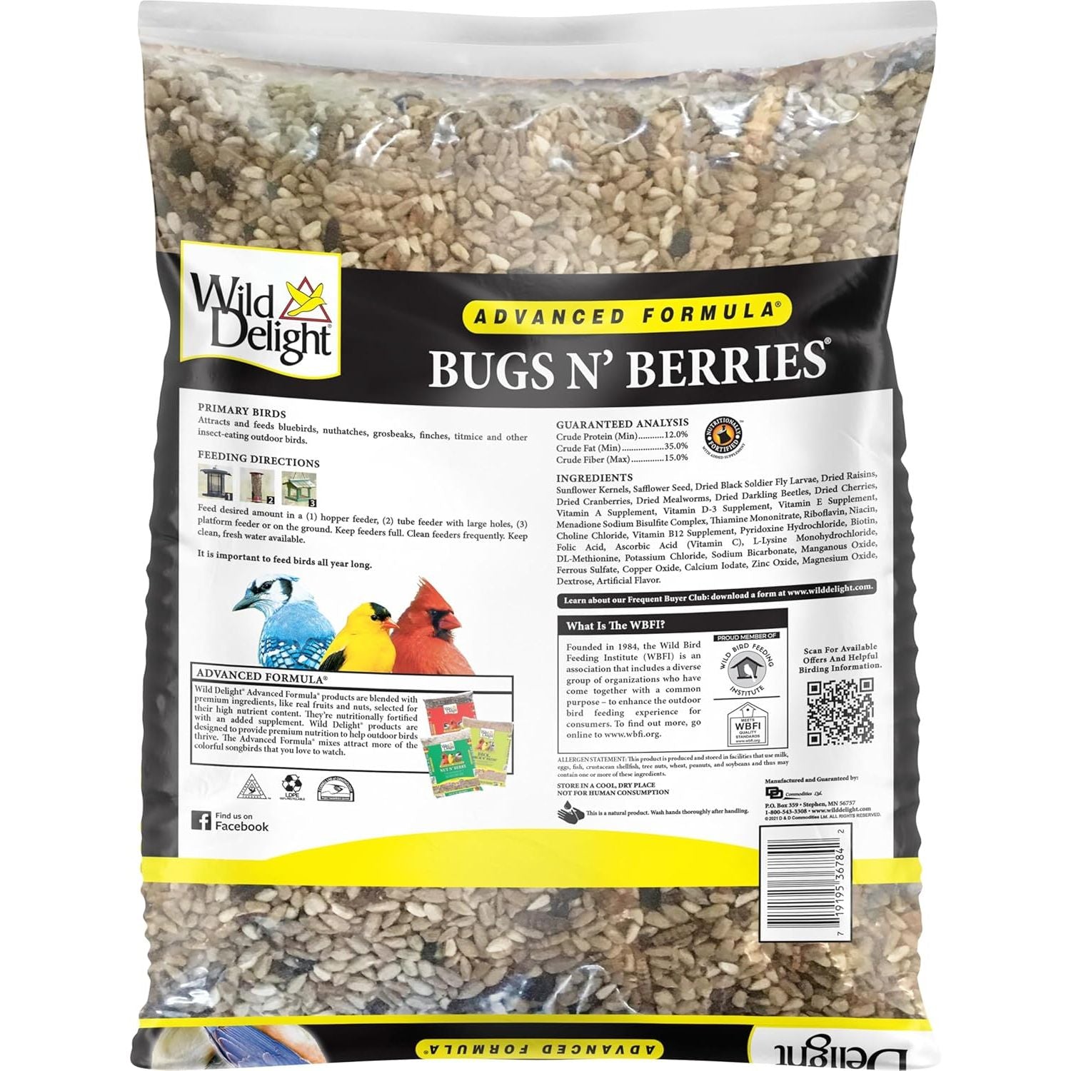 367845 Bugs N' Berries Wild Bird Food, 4.5 Lb