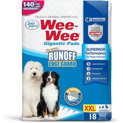 100202102 Wee-Wee Pads-Gigantic, 18-Pack