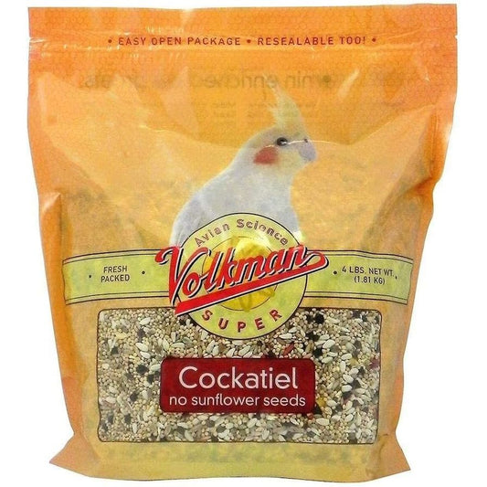Seed Avian Science Super Cockatiel No Sunflower 4Lb