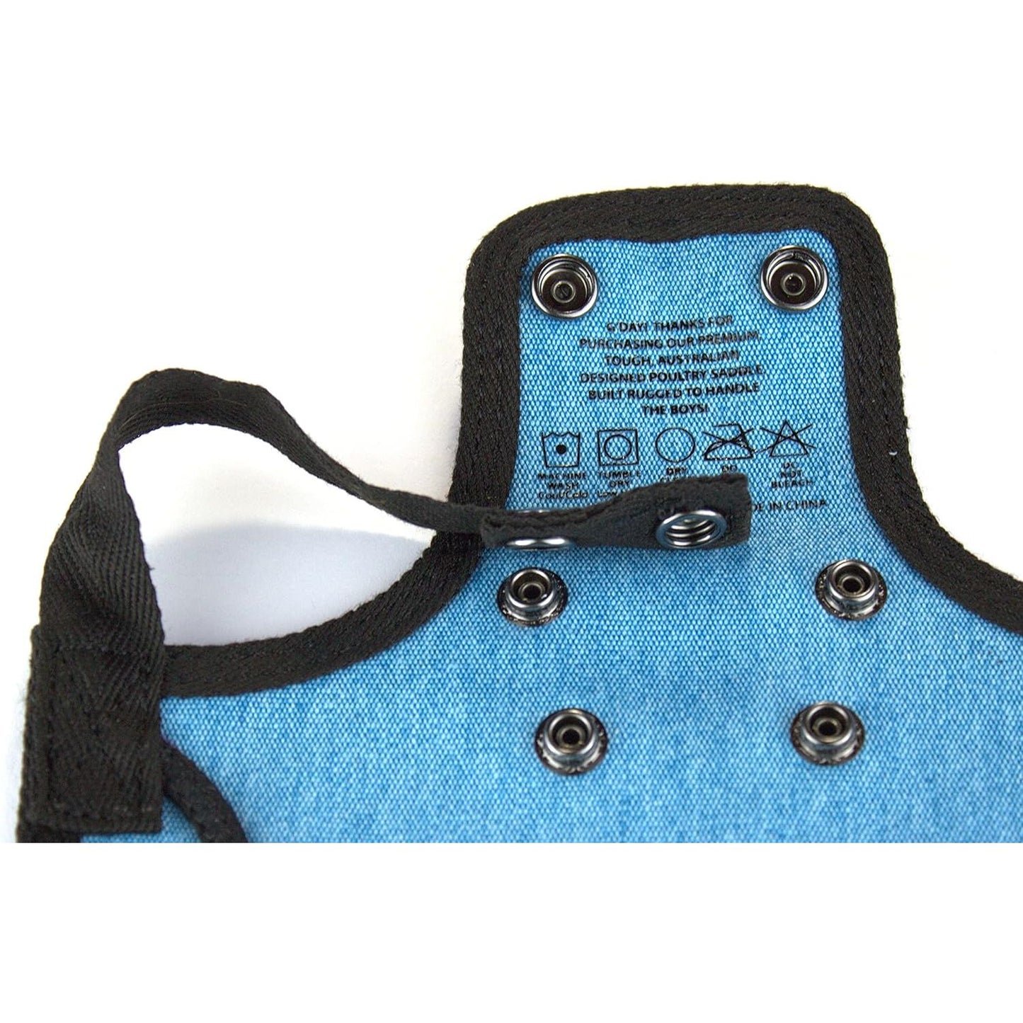 Premium Chicken Saddle, Adjustable Straps Suit Medium and Large Hens, Poultry Saver, Protector, Apron, Supplies, Products and Equipment, Including Shoulder Cover (Blue)…