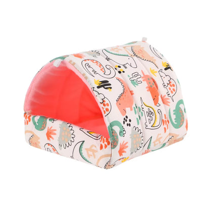 DIY Cute Mini Cage Rabbit Squirrel Winter Warm Mat Guinea Pig Nest Hamster House Small Animal Sleeping Bed Pet Hanging Cage