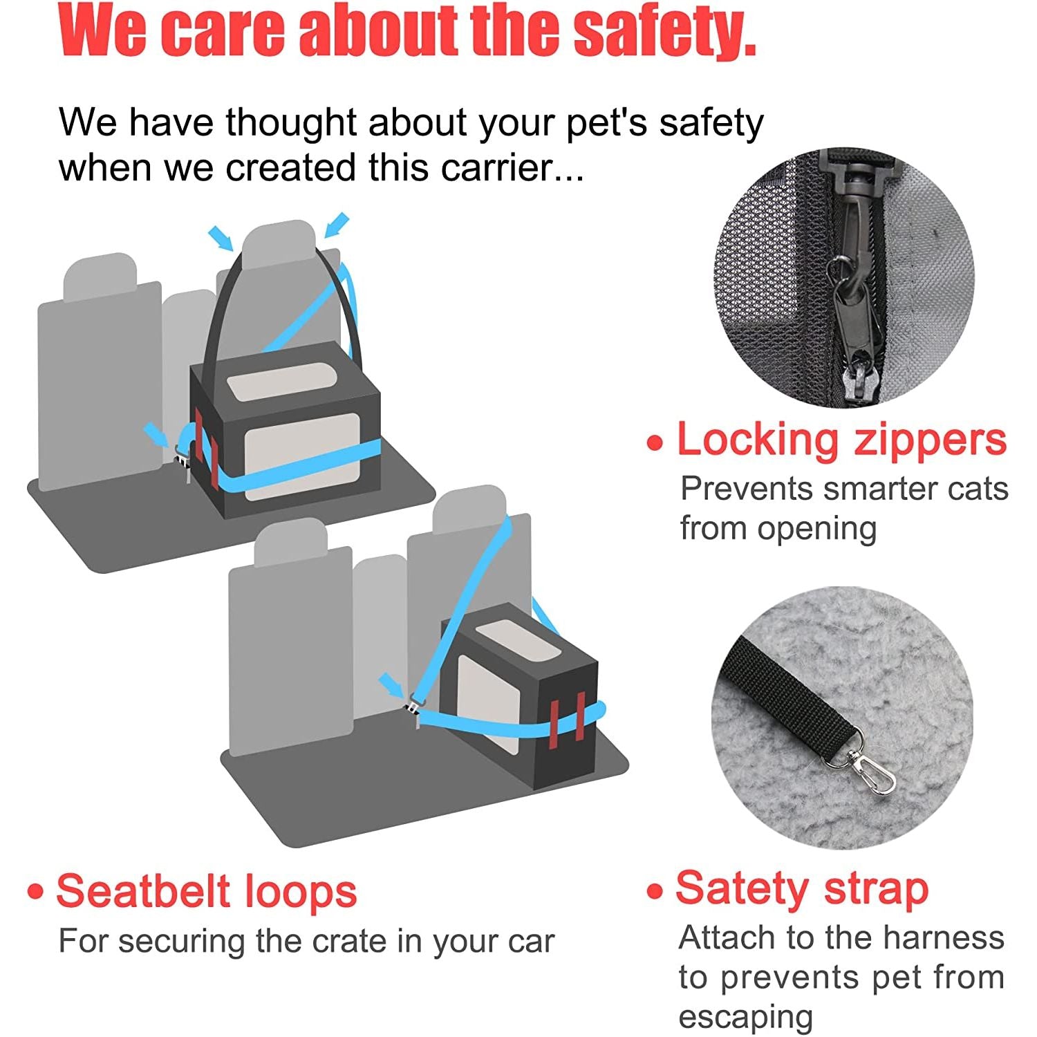 Large Cat Carrier 24"X16.5"X16.5" Portable Dog Crate for Small Medium Dogs Collapsible Traveling Pet Crate with Collapsible Bowl
