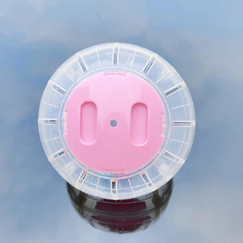 Mini Plastic Funny Hamster Running Toy Silent Rotatory Jogging Wheel Chinchilla Pet Gerbil Exercise Sport Ball for Small Animals