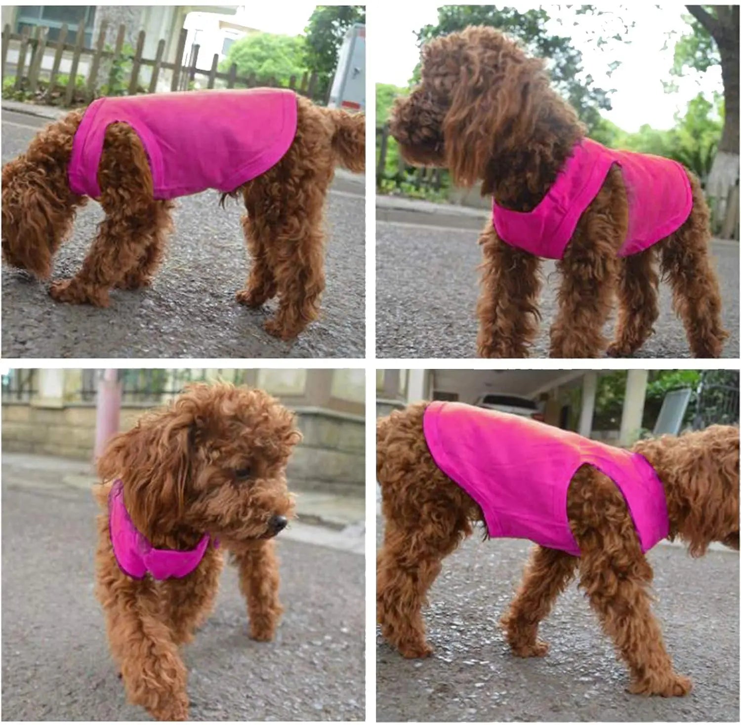XS-3XL Summer Pure Cotton Puppy Blank Dog Shirt Clothes Soft Plain Doggy Vest Cat Bottoming T Shirts for Small Medium Large Dogs