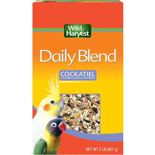 Daily Blend  Nutrition Diet, Bird Food for Cockatiels, Lovebirds and Small Hookbills, 2 Pounds