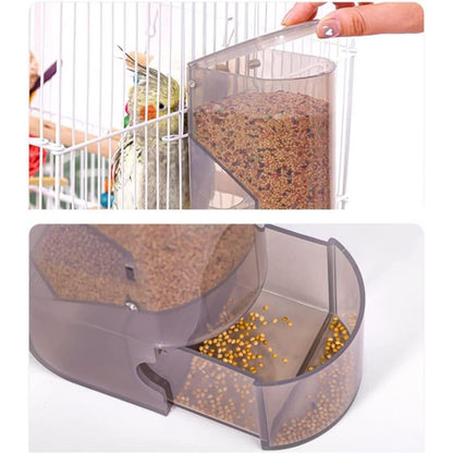 Automatic Bird Feeder No-Mess Bird Feeder Parrot Feeder Cage Accessories for Budgerigar Canary Lovebord Finch Parakeet