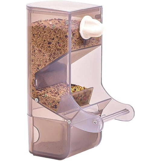 Automatic Bird Feeder No-Mess Bird Feeder Parrot Feeder Cage Accessories for Budgerigar Canary Lovebord Finch Parakeet