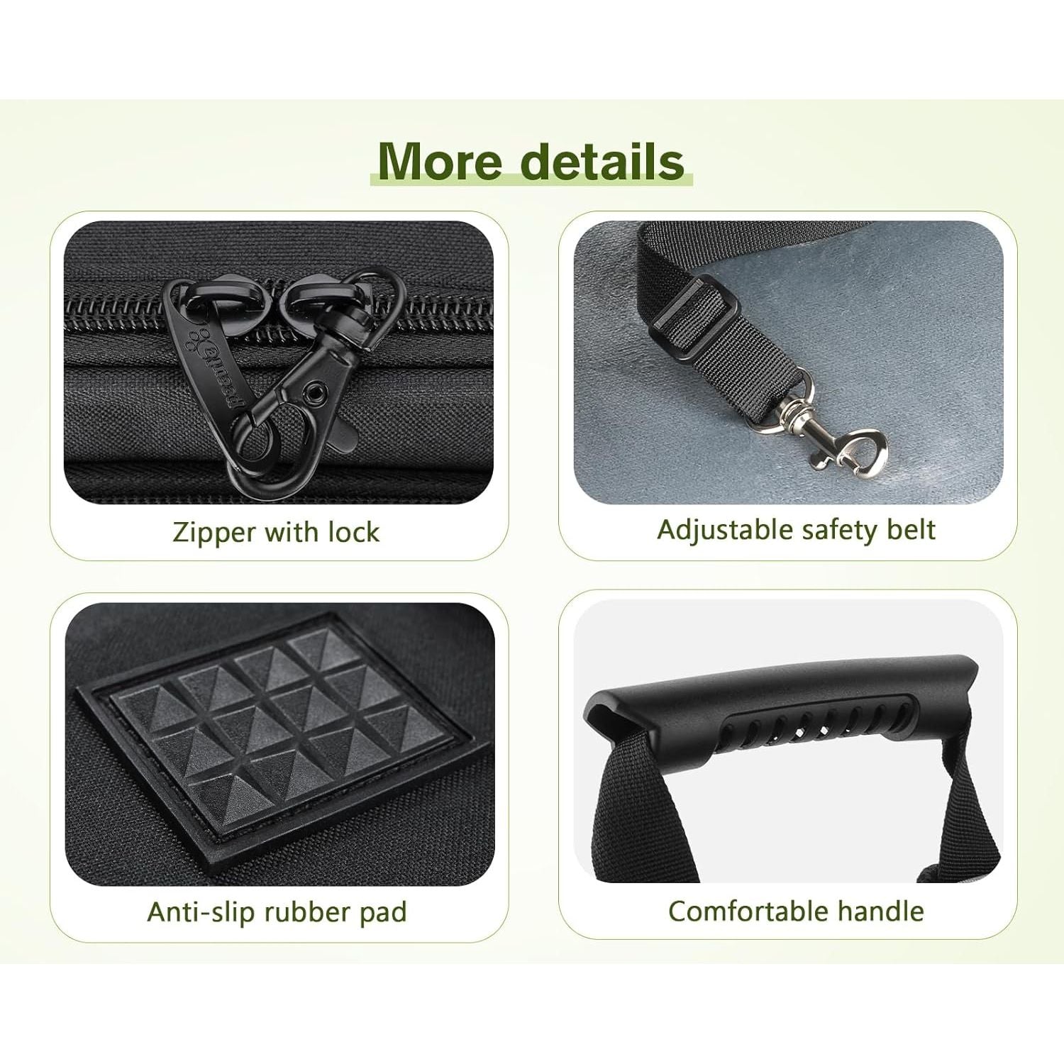 Dog Carrier Backpack Expandable, Pet Backpack Carrier for Small Dogs & Cats up to 18 Lbs, Waterproof & Breathable Mesh Design, Ideal for Hiking, Travel, Camping, and Outdoor Adventures Black